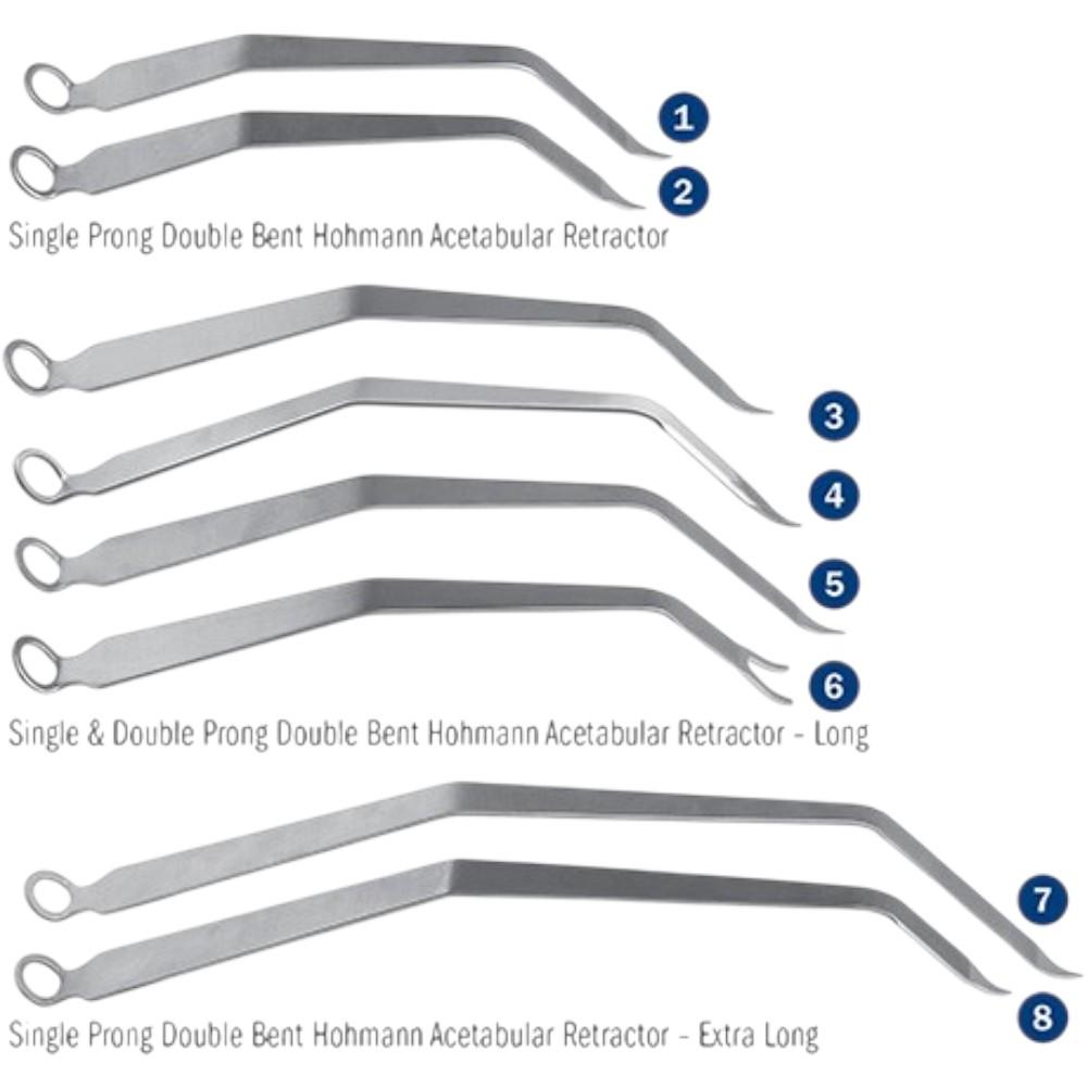Double Bent Hohmann Retractors
