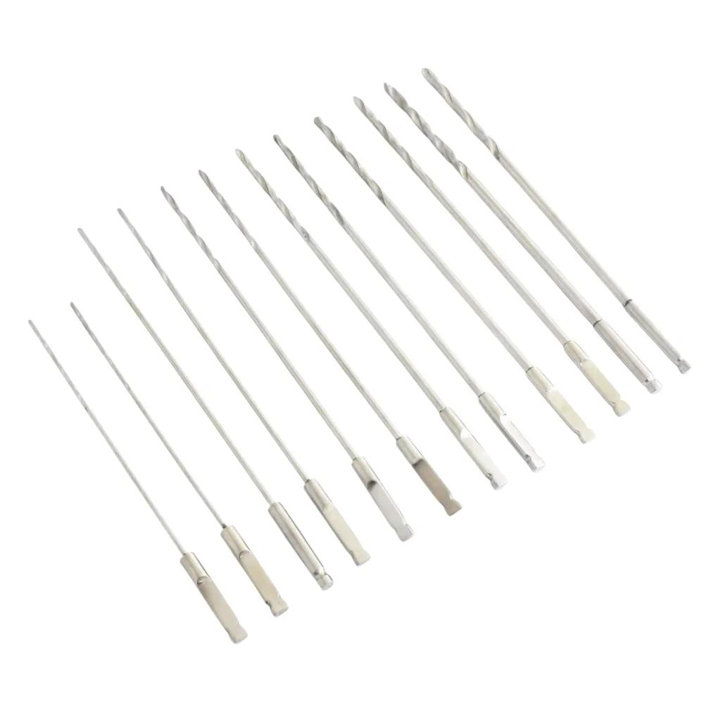 Quick Coupling Bone Drill Bits Set (1.1 mm, 1.5 mm, 2.0 mm, 2.5 mm, 2.7 mm, 3.5 mm)