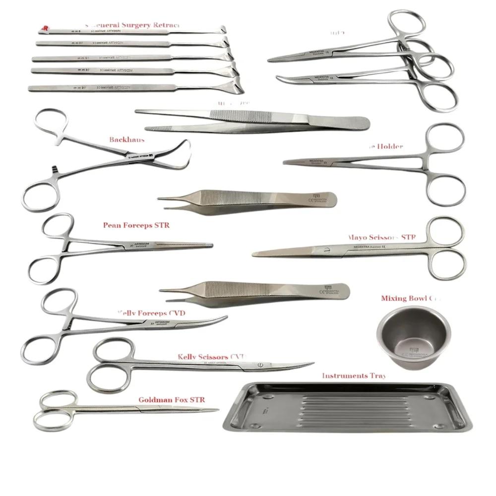 Debridement Pack Wound Surgery Tools Suture Needle Holder