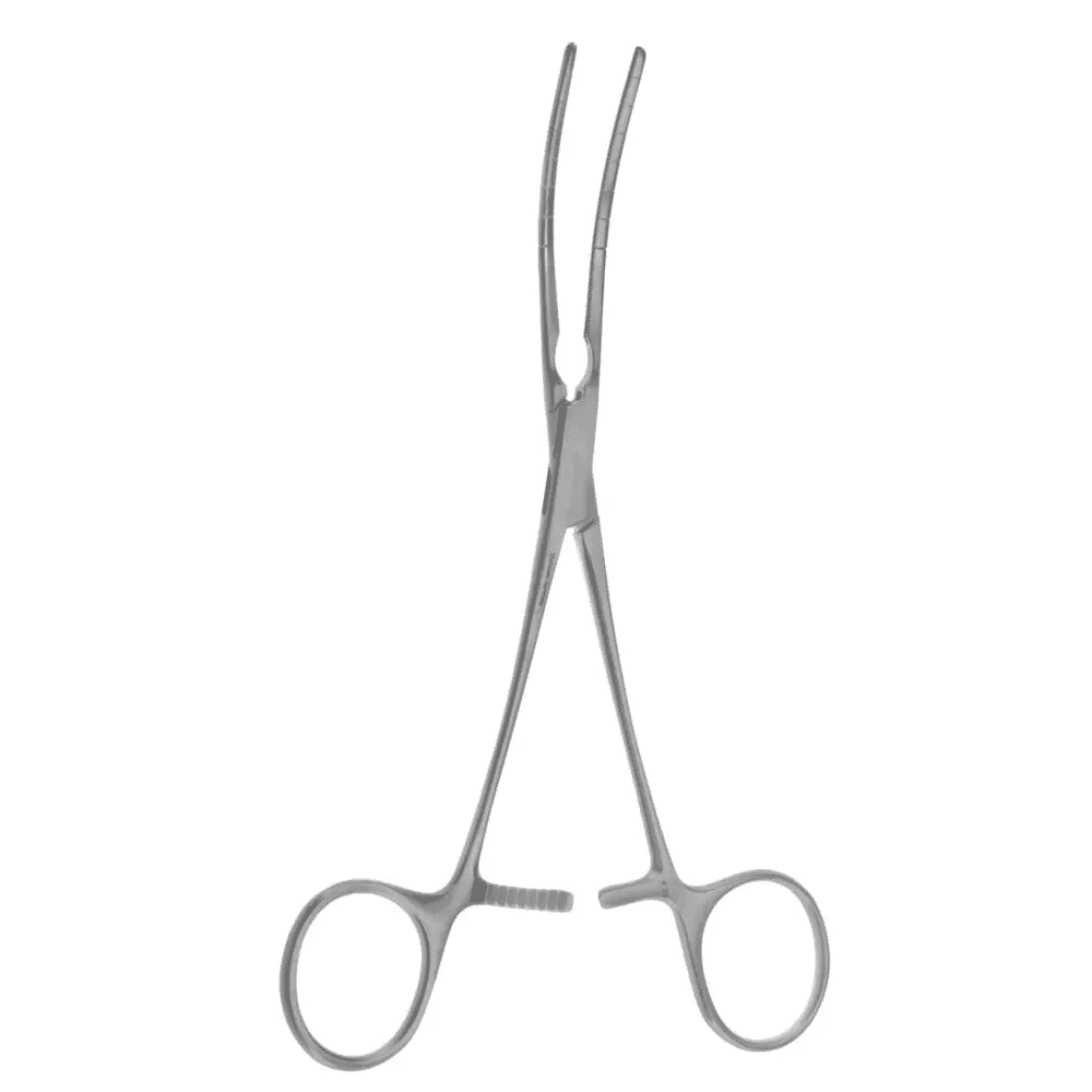 6 3/4″ Cooley Coarctation Clamp Straight Shaft Curved