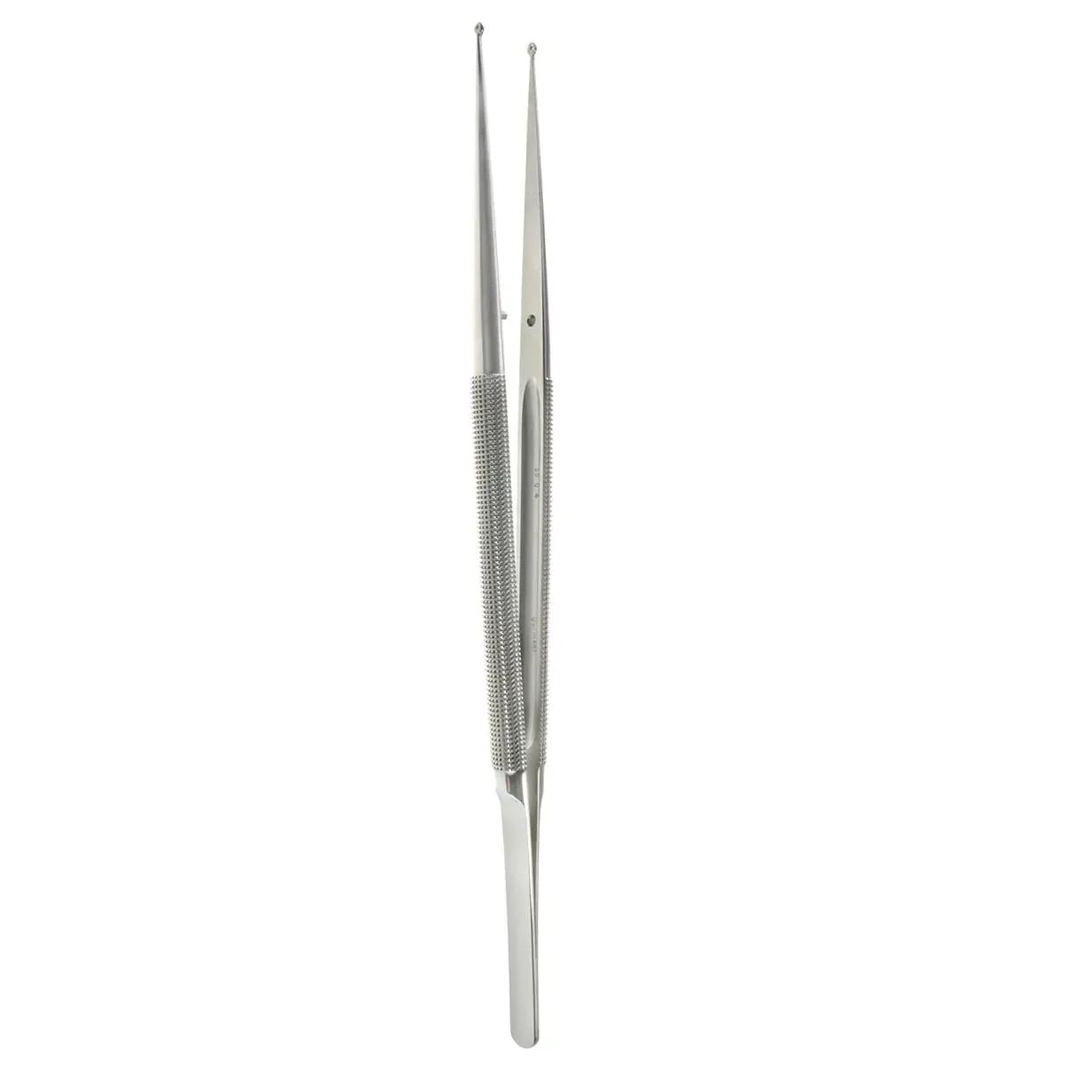8 1/4″ FineTouch Ring Tip Forceps – lightweight 2.5mm straight tips