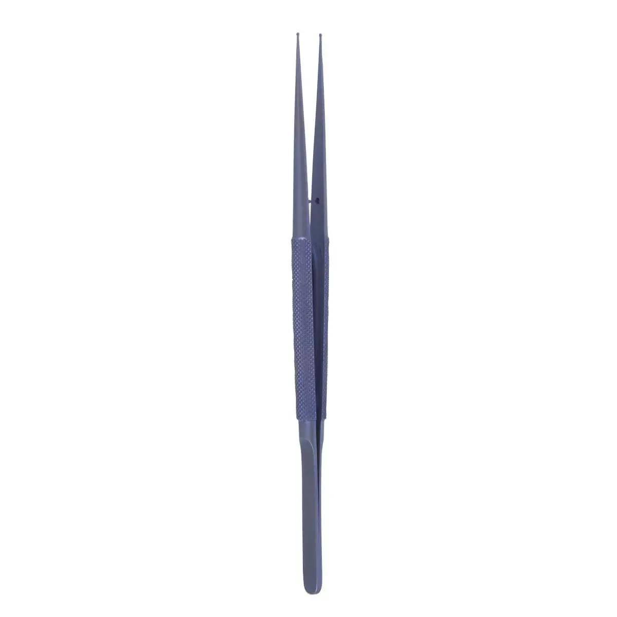 8 1/4″ LightTouch Ring Tip Forceps Titanium