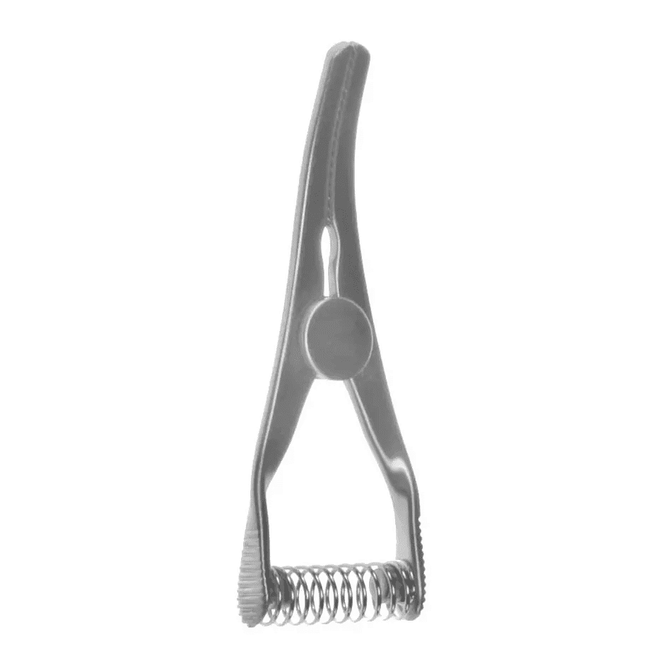 3 0cm V Bulldog Clamp Titanium Slight Curve