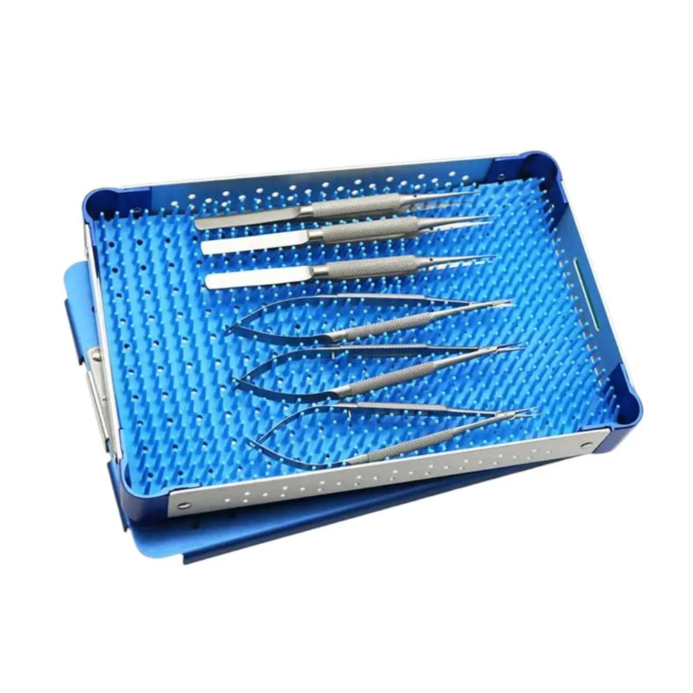Ophthalmic Microsurgery Set – Scissors, Needle Holder, Tweezers (Stainless Steel Surgical Tools)