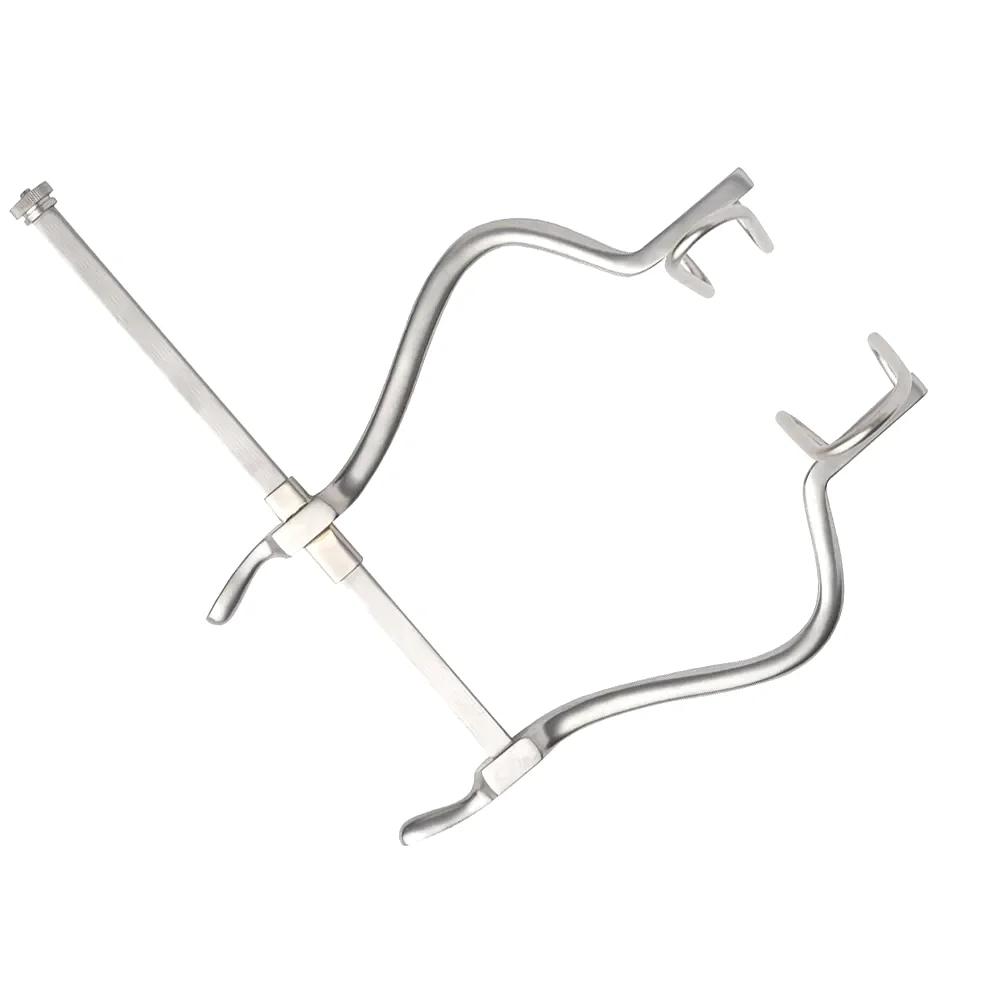 Abdominal Retractor Gosset Self Retaining Curved Arms Fixed Lateral Blades Spreadable Retractor