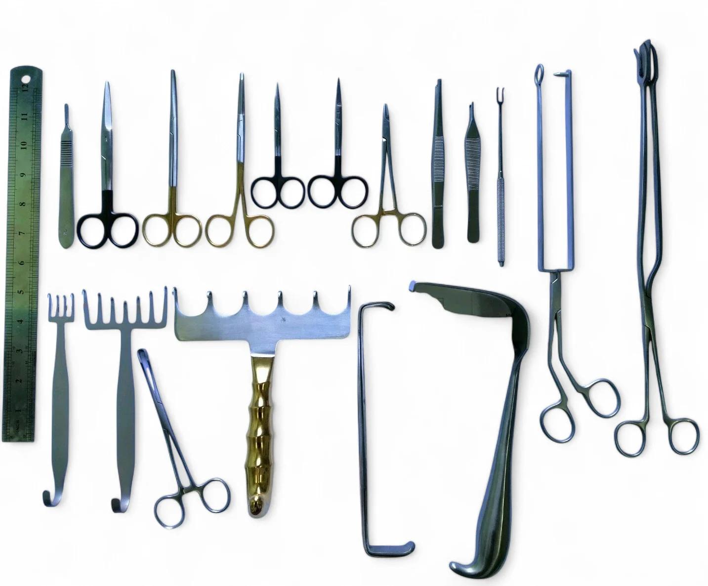 Abdominoplasty Surgery Set – 19 pcs (Tummy Tuck), German Stainless Steel
