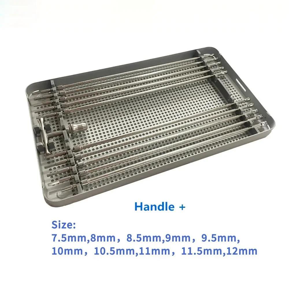 Stainless Steel Orthopedic Flexible Reamer Set – Surgical Instrument Kit with Case (Veterinary Use)