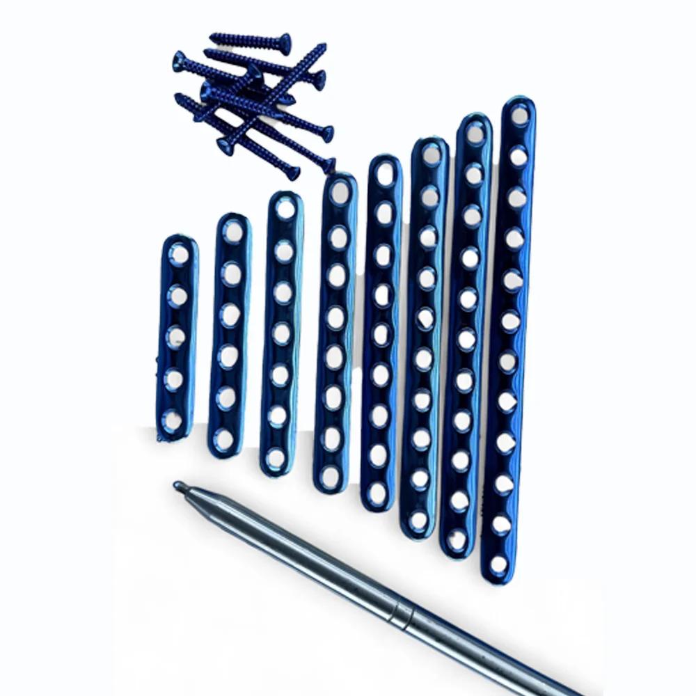 Titanium 3.5mm Tubular Plate Set with Cortical Screws