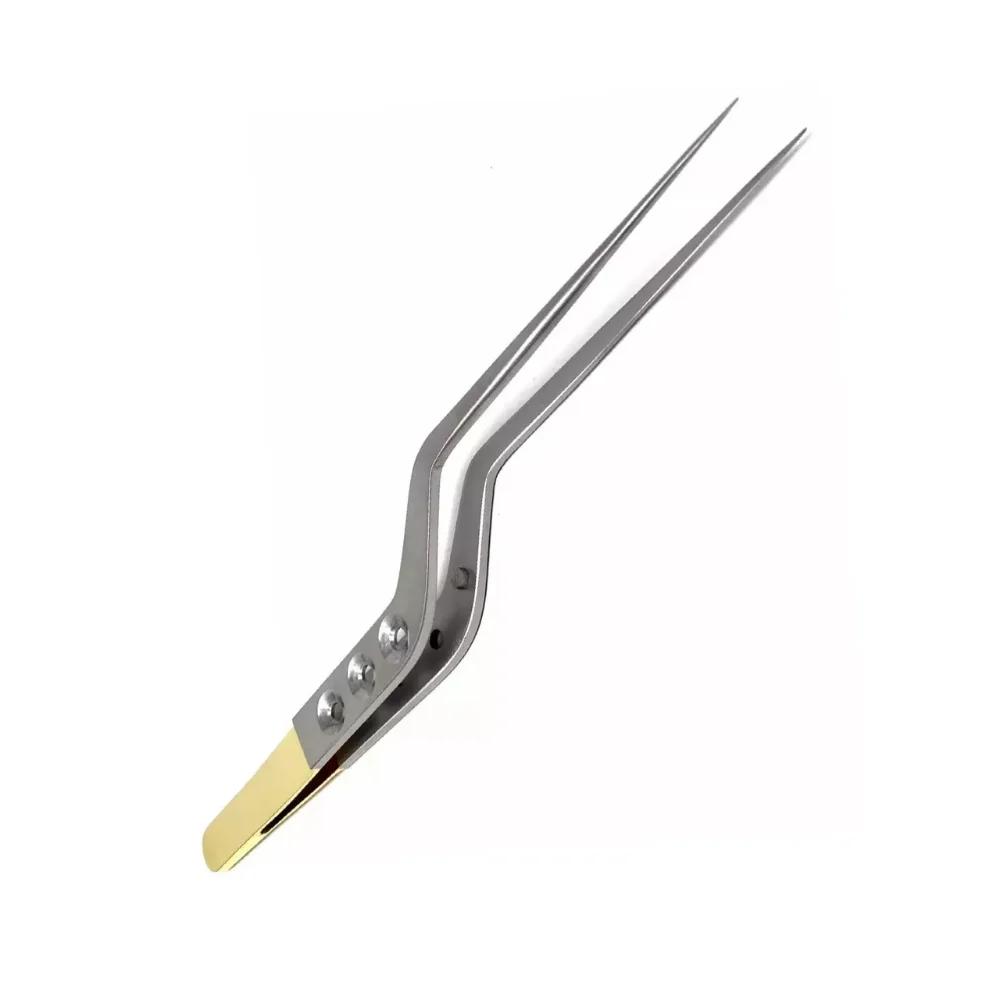 Yasargil Micro Bayonet Forceps 8 Inch Gold Handle